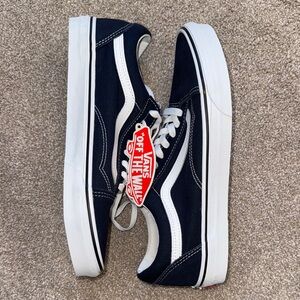 Vans Blue and White Old Skool Sneakers